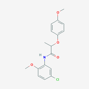 molecular formula C17H18ClNO4 B4106823 N-(5-chloro-2-methoxyphenyl)-2-(4-methoxyphenoxy)propanamide 