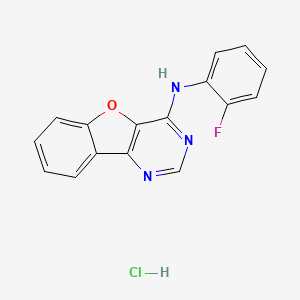 N-(2-fluorophenyl)[1]benzofuro[3,2-d]pyrimidin-4-amine hydrochloride