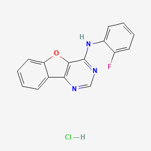 molecular formula C16H11ClFN3O B4106838 N-(2-fluorophenyl)[1]benzofuro[3,2-d]pyrimidin-4-amine hydrochloride 