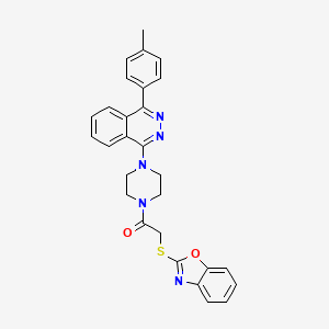 1-{4-[(1,3-benzoxazol-2-ylthio)acetyl]-1-piperazinyl}-4-(4-methylphenyl)phthalazine