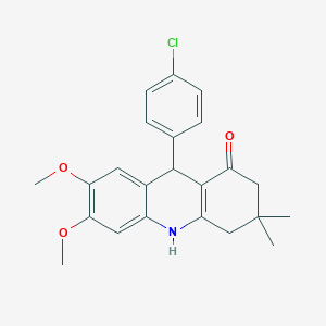 9-(4-chlorophenyl)-6,7-dimethoxy-3,3-dimethyl-3,4,9,10-tetrahydro-1(2H)-acridinone