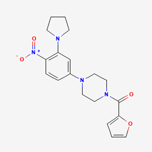 1-(2-furoyl)-4-[4-nitro-3-(1-pyrrolidinyl)phenyl]piperazine