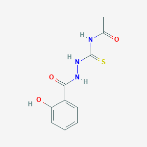 N-{[2-(2-hydroxybenzoyl)hydrazino]carbothioyl}acetamide
