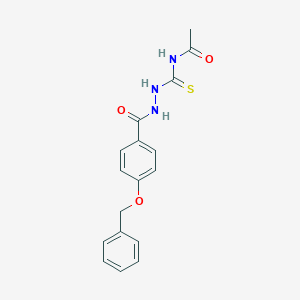 N-[[(4-phenylmethoxybenzoyl)amino]carbamothioyl]acetamide