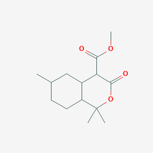 methyl 1,1,6-trimethyl-3-oxooctahydro-1H-isochromene-4-carboxylate