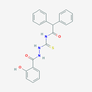 N-{[2-(2-hydroxybenzoyl)hydrazino]carbothioyl}-2,2-diphenylacetamide