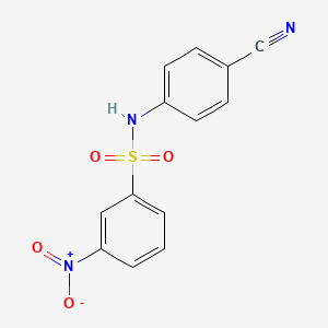 N-(4-cyanophenyl)-3-nitrobenzenesulfonamide