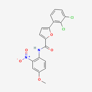 molecular formula C18H12Cl2N2O5 B4107029 5-(2,3-dichlorophenyl)-N-(4-methoxy-2-nitrophenyl)-2-furamide 