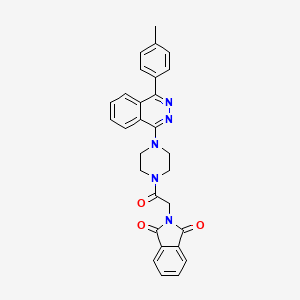 molecular formula C29H25N5O3 B4107078 2-(2-{4-[4-(4-methylphenyl)-1-phthalazinyl]-1-piperazinyl}-2-oxoethyl)-1H-isoindole-1,3(2H)-dione 