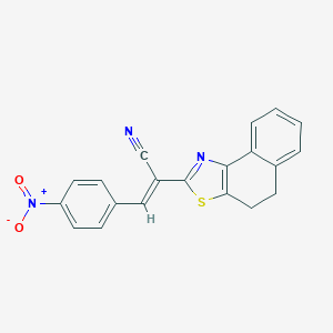 (E)-2-(4,5-dihydrobenzo[e][1,3]benzothiazol-2-yl)-3-(4-nitrophenyl)prop-2-enenitrile
