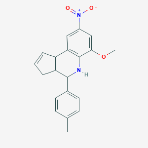 8-nitro-6-methoxy-4-(4-methylphenyl)-3a,4,5,9b-tetrahydro-3H-cyclopenta[c]quinoline