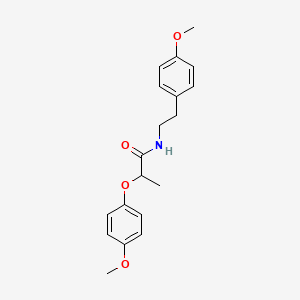 molecular formula C19H23NO4 B4107164 2-(4-methoxyphenoxy)-N-[2-(4-methoxyphenyl)ethyl]propanamide 