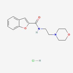 molecular formula C15H19ClN2O3 B4107185 N-[2-(4-morpholinyl)ethyl]-1-benzofuran-2-carboxamide hydrochloride CAS No. 1049787-86-1