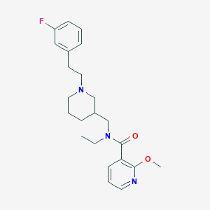 molecular formula C23H30FN3O2 B4107238 N-ethyl-N-({1-[2-(3-fluorophenyl)ethyl]-3-piperidinyl}methyl)-2-methoxynicotinamide 