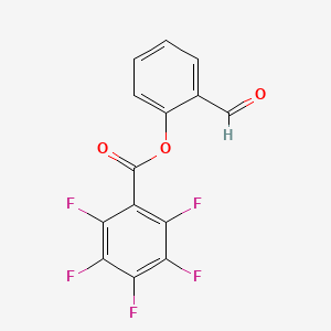 molecular formula C14H5F5O3 B4107247 2-formylphenyl pentafluorobenzoate 