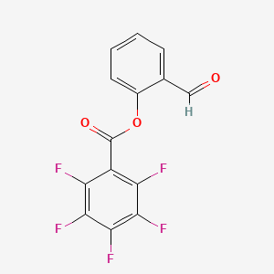 molecular formula C14H5F5O3 B4107247 (2-Formylphenyl) 2,3,4,5,6-pentafluorobenzoate 