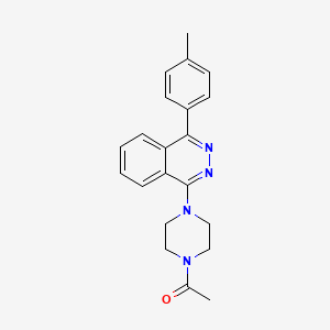 molecular formula C21H22N4O B4107248 1-(4-acetyl-1-piperazinyl)-4-(4-methylphenyl)phthalazine 