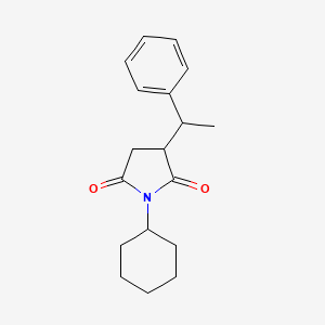 1-cyclohexyl-3-(1-phenylethyl)-2,5-pyrrolidinedione