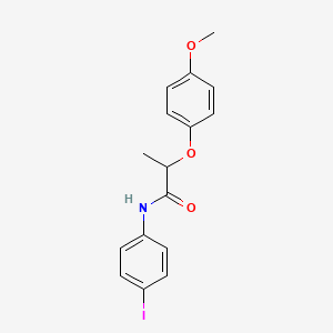 molecular formula C16H16INO3 B4107284 N-(4-iodophenyl)-2-(4-methoxyphenoxy)propanamide 
