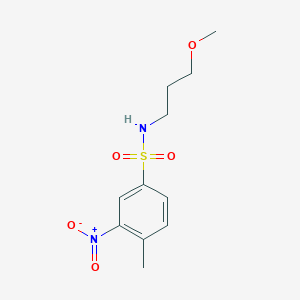 N-(3-methoxypropyl)-4-methyl-3-nitrobenzenesulfonamide