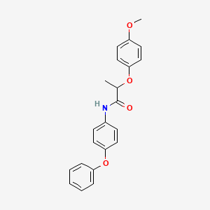 2-(4-methoxyphenoxy)-N-(4-phenoxyphenyl)propanamide