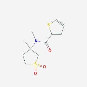molecular formula C11H15NO3S2 B4107318 N-methyl-N-(3-methyl-1,1-dioxidotetrahydro-3-thienyl)-2-thiophenecarboxamide 