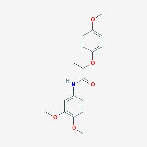 molecular formula C18H21NO5 B4107360 N-(3,4-dimethoxyphenyl)-2-(4-methoxyphenoxy)propanamide 