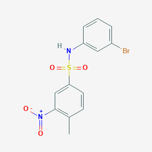 N-(3-bromophenyl)-4-methyl-3-nitrobenzenesulfonamide