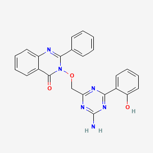 3-{[4-amino-6-(2-hydroxyphenyl)-1,3,5-triazin-2-yl]methoxy}-2-phenyl-4(3H)-quinazolinone