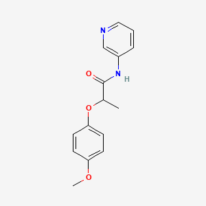 molecular formula C15H16N2O3 B4107406 2-(4-methoxyphenoxy)-N-3-pyridinylpropanamide 
