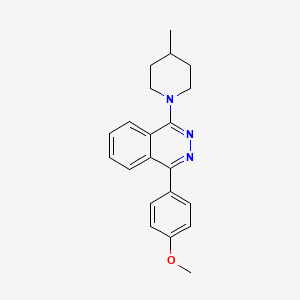 molecular formula C21H23N3O B4107411 1-(4-methoxyphenyl)-4-(4-methyl-1-piperidinyl)phthalazine 