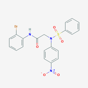 N-(2-bromophenyl)-2-[4-nitro(phenylsulfonyl)anilino]acetamide