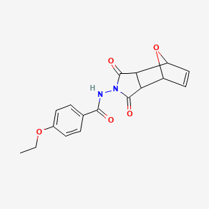 N-(3,5-dioxo-10-oxa-4-azatricyclo[5.2.1.0~2,6~]dec-8-en-4-yl)-4-ethoxybenzamide