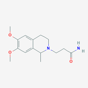 molecular formula C15H22N2O3 B4107492 3-(6,7-dimethoxy-1-methyl-3,4-dihydro-2(1H)-isoquinolinyl)propanamide 