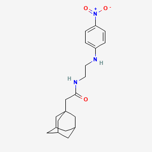 molecular formula C20H27N3O3 B4107512 2-(1-adamantyl)-N-{2-[(4-nitrophenyl)amino]ethyl}acetamide 