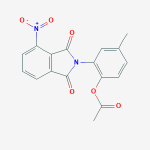 2-{4-nitro-1,3-dioxo-1,3-dihydro-2H-isoindol-2-yl}-4-methylphenyl acetate