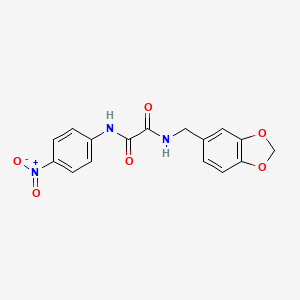 N-(1,3-benzodioxol-5-ylmethyl)-N'-(4-nitrophenyl)ethanediamide