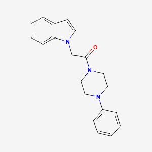 1-[2-oxo-2-(4-phenyl-1-piperazinyl)ethyl]-1H-indole