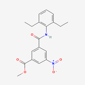 molecular formula C19H20N2O5 B4107636 methyl 3-{[(2,6-diethylphenyl)amino]carbonyl}-5-nitrobenzoate 