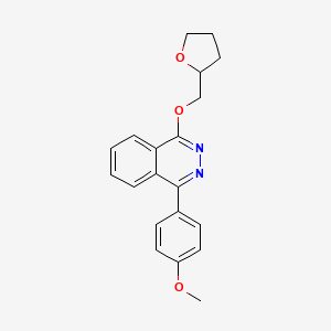 molecular formula C20H20N2O3 B4107642 1-(4-methoxyphenyl)-4-(tetrahydro-2-furanylmethoxy)phthalazine 