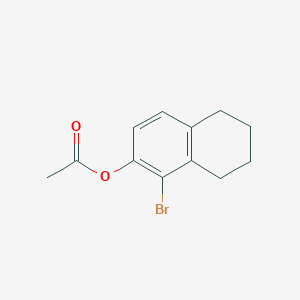 molecular formula C12H13BrO2 B4107654 1-bromo-5,6,7,8-tetrahydro-2-naphthalenyl acetate 