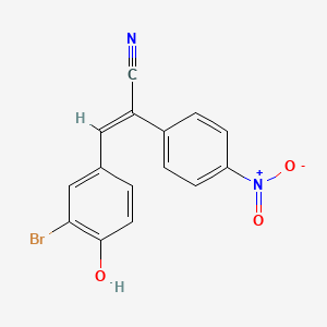 3-(3-bromo-4-hydroxyphenyl)-2-(4-nitrophenyl)acrylonitrile