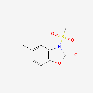 molecular formula C9H9NO4S B4107693 5-methyl-3-(methylsulfonyl)-1,3-benzoxazol-2(3H)-one 