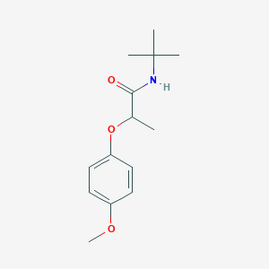 molecular formula C14H21NO3 B4107716 N-(tert-butyl)-2-(4-methoxyphenoxy)propanamide 