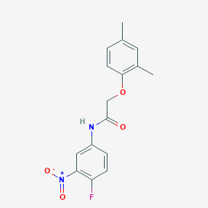 molecular formula C16H15FN2O4 B410773 2-(2,4-dimethylphenoxy)-N-(4-fluoro-3-nitrophenyl)acetamide 