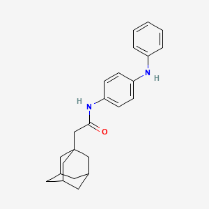 molecular formula C24H28N2O B4107732 2-(1-adamantyl)-N-(4-anilinophenyl)acetamide 