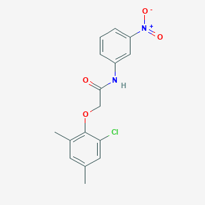 molecular formula C16H15ClN2O4 B410774 2-(2-chloro-4,6-dimethylphenoxy)-N-(3-nitrophenyl)acetamide CAS No. 6216-68-8