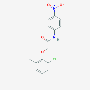 molecular formula C16H15ClN2O4 B410775 2-(2-chloro-4,6-dimethylphenoxy)-N-{4-nitrophenyl}acetamide 