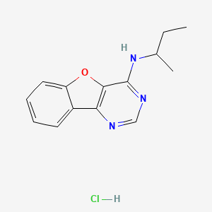 molecular formula C14H16ClN3O B4107766 N-(sec-butyl)[1]benzofuro[3,2-d]pyrimidin-4-amine hydrochloride 