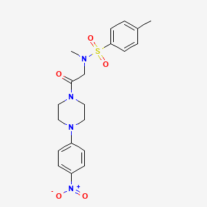 N,4-dimethyl-N-{2-[4-(4-nitrophenyl)-1-piperazinyl]-2-oxoethyl}benzenesulfonamide